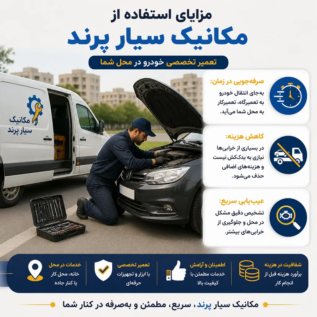 مزایای استفاده از مکانیک سیار پرند
